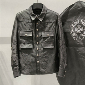9A+ quality chrome hearts leather jacket
